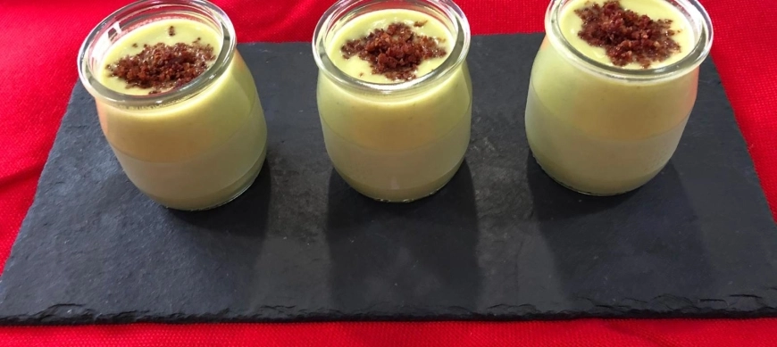 Vichyssoise de pèsols amb xispa