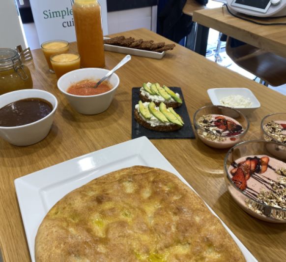 Taller de desayunos y meriendas.