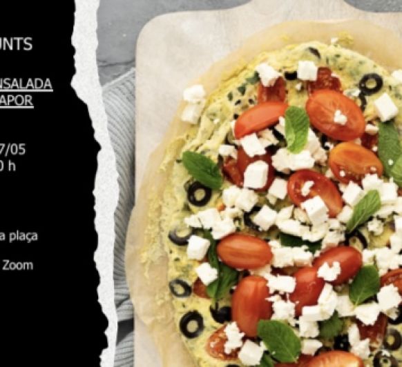 CUINEM JUNTS - TORTILLA DE ENSALADA GRIEGA AL VAPOR