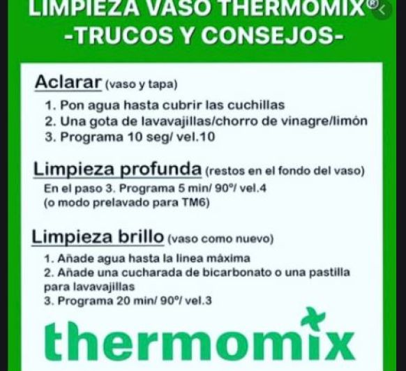 Tu Thermomix® siempre impecable!
